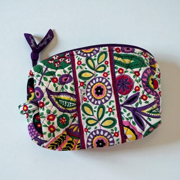 VERA BRADLEY Multicolor Floral Cosmetic Makeup Bag - Picture 1 of 7